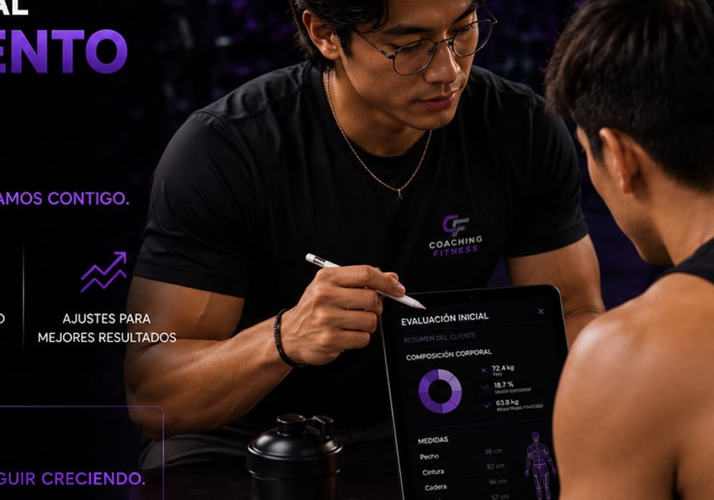 Sesión de evaluación y seguimiento en un entorno de entrenamiento.